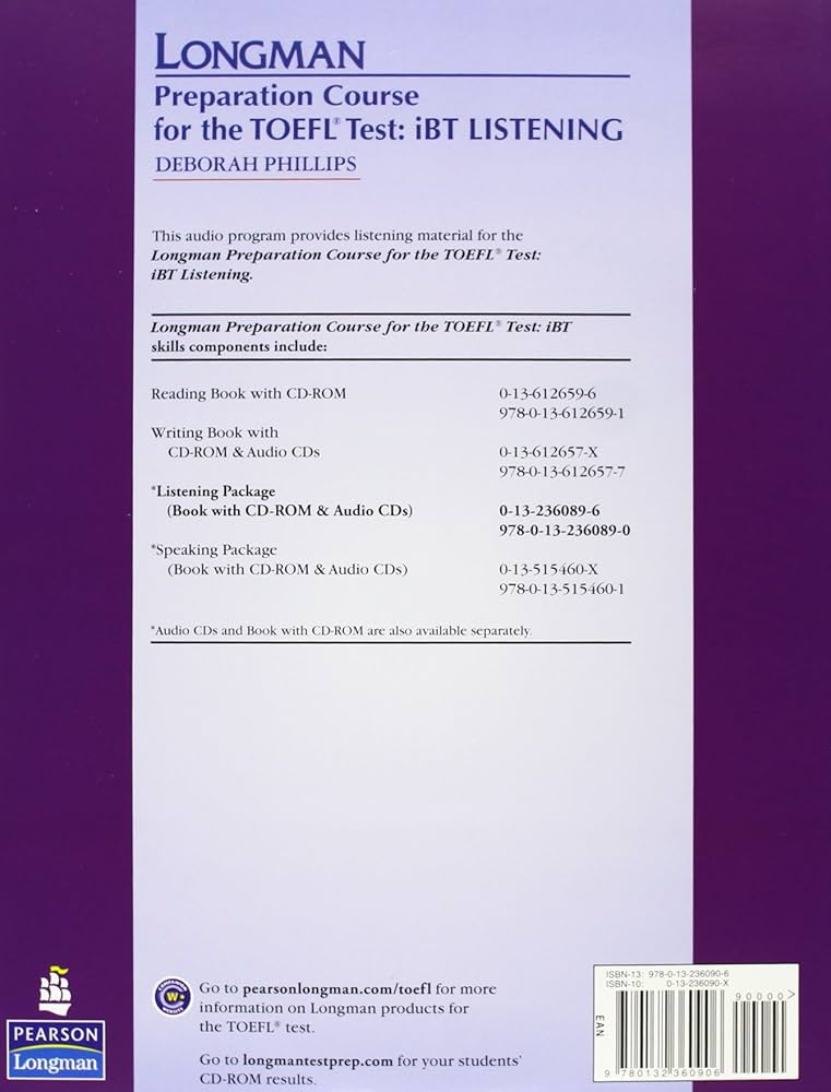 Amazon.com: Longman Preparation Course for the TOEFL IBT